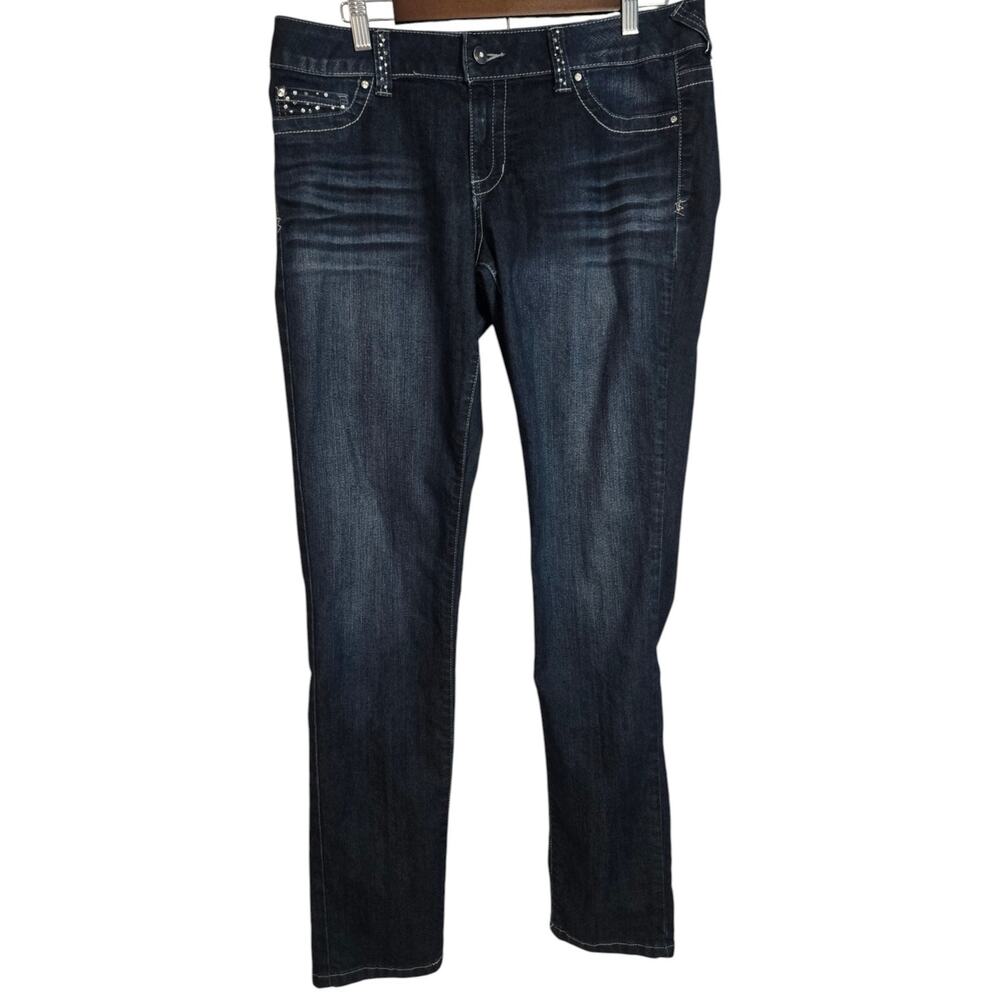 Maurices Women’s Dark Wash Straight Leg Jeans Size Large